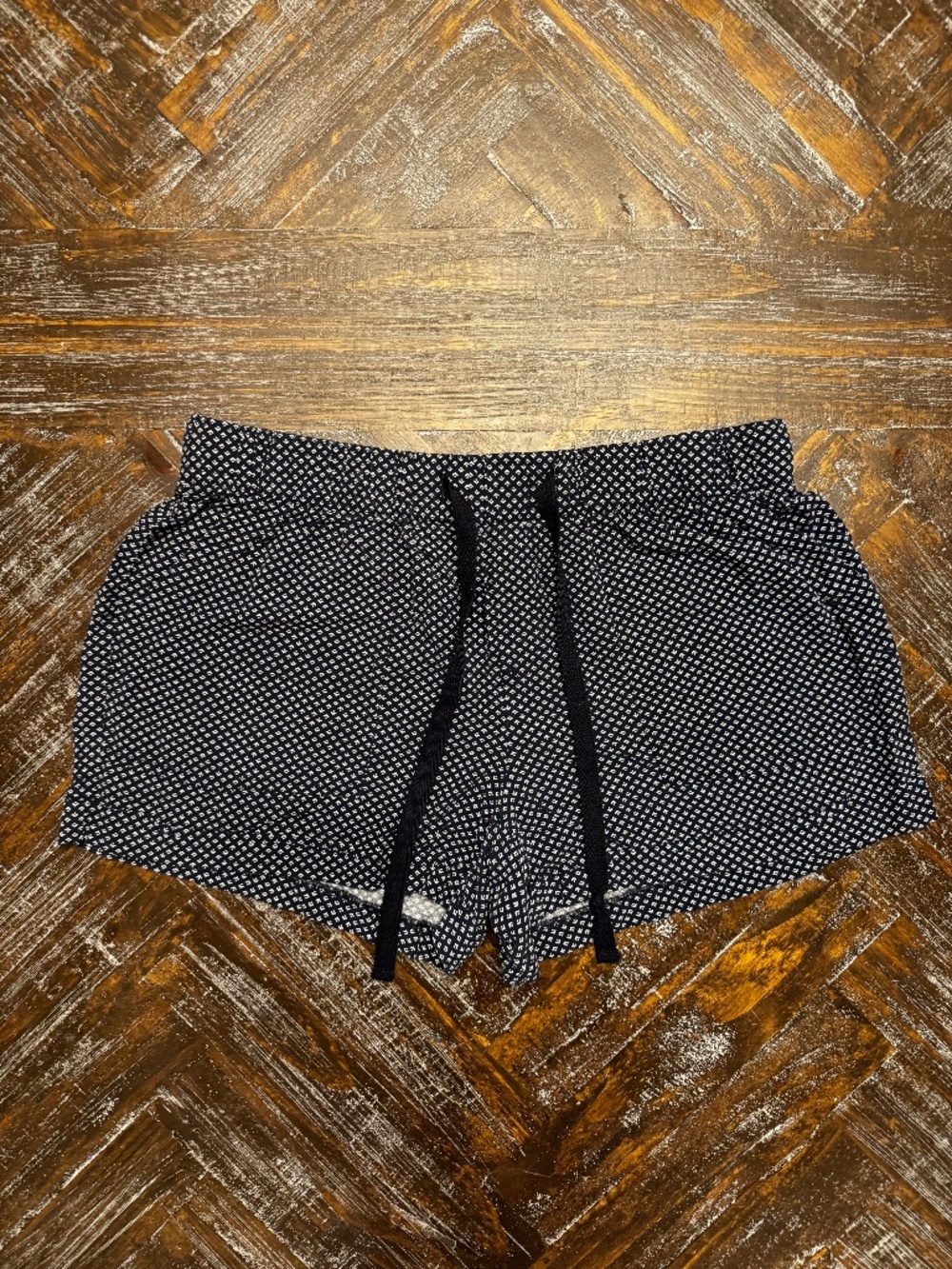 Gap Navy Printed Drawstring Shorts Size Small